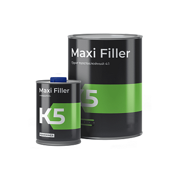 Грунт К5 Maxi Filler -  Толстослойный (750+150 мл)серый в комп. с отвердителем